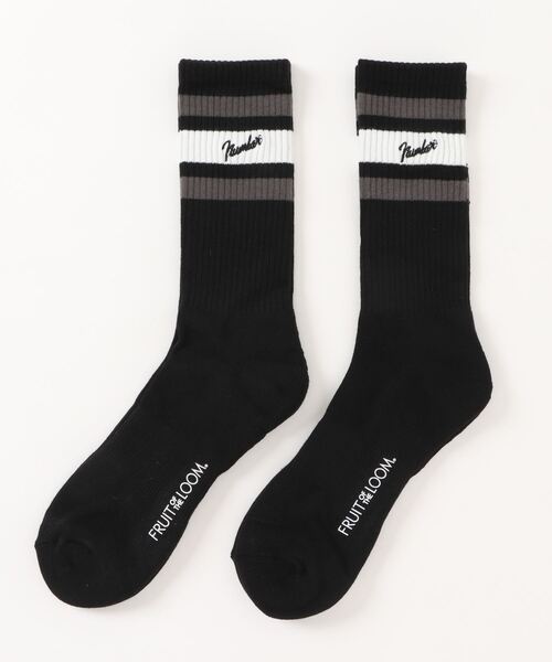 NUMBER (N)INE(ナンバーナイン)の「【FRUIT OF THE LOOM】NUMBER(N)INEコラボ 2パック ソックス/2足セット/靴下(ソックス/靴下・メンズ・ブラック/ホワイト・25cm~27cm)」の1枚目の写真