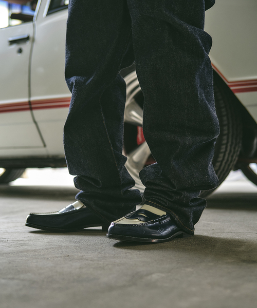 The Kenford Fineshoes】別注 Pinstripe Combi LoafersPIN STRIPE