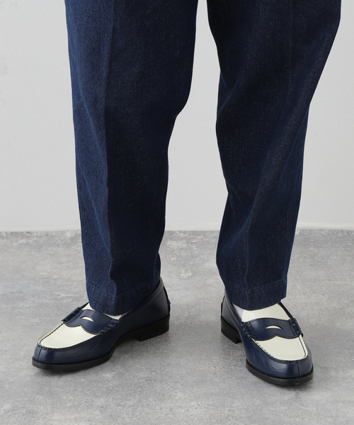 The Kenford Fineshoes】別注 Pinstripe Combi LoafersPIN STRIPE