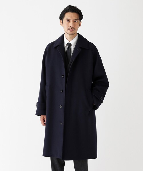 TAKEO KIKUCHI(タケオキクチ)の「◆【THE FLAGSHIP】ウールカシミヤ ダブルフェイス ビーバー コート(ステンカラーコート・メンズ・ベージュ系その他2/ブルー系その他・02/03/04)」の4枚目の写真