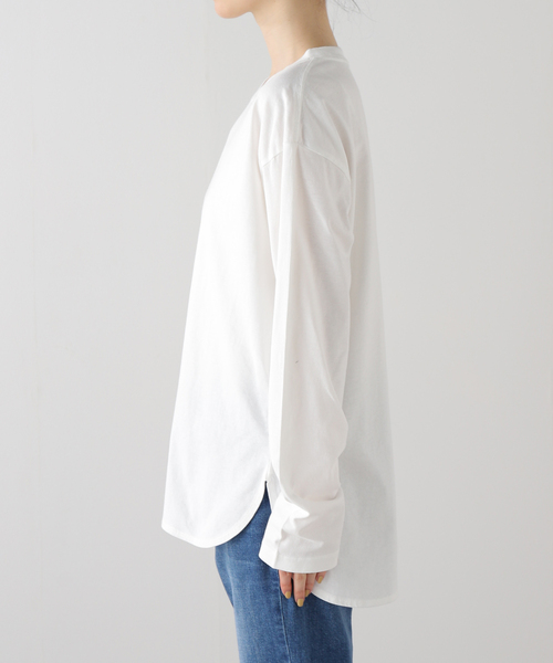 JOURNAL STANDARD relume(ジャーナルスタンダード レリューム)の「《追加3》USAコットンロングラウンドプルオーバー(Tシャツ/カットソー・レディース・ホワイト・FREE)」の18枚目の写真