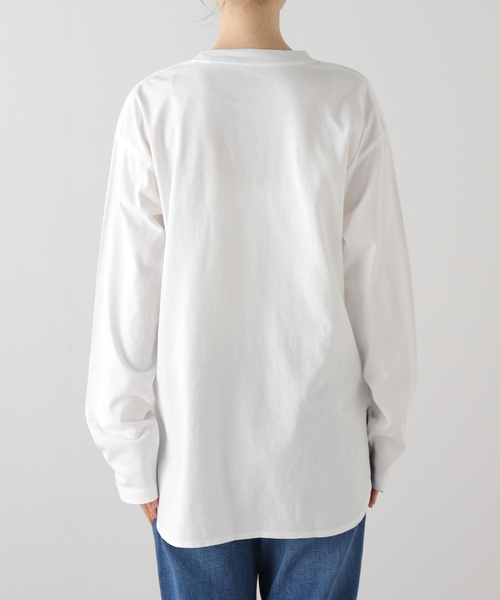 JOURNAL STANDARD relume(ジャーナルスタンダード レリューム)の「《追加3》USAコットンロングラウンドプルオーバー(Tシャツ/カットソー・レディース・ホワイト・FREE)」の19枚目の写真
