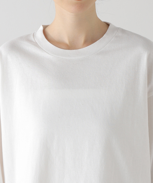 JOURNAL STANDARD relume(ジャーナルスタンダード レリューム)の「《追加3》USAコットンロングラウンドプルオーバー(Tシャツ/カットソー・レディース・ホワイト・FREE)」の20枚目の写真