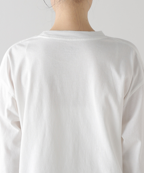 JOURNAL STANDARD relume(ジャーナルスタンダード レリューム)の「《追加3》USAコットンロングラウンドプルオーバー(Tシャツ/カットソー・レディース・ホワイト・FREE)」の21枚目の写真