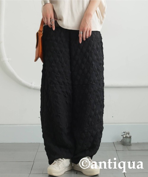 antiqua（アンティカ）の「ポップコーンパンツ（その他パンツ・レディース・ブラック・ONESIZE）」の3枚目の写真