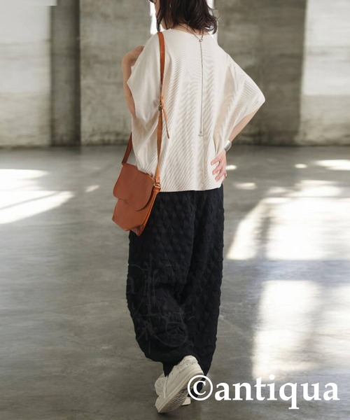 antiqua（アンティカ）の「ポップコーンパンツ（その他パンツ・レディース・ブラック・ONESIZE）」の5枚目の写真