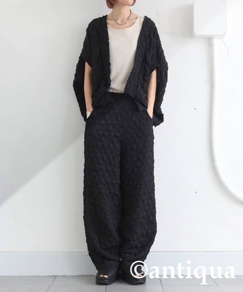 antiqua（アンティカ）の「ポップコーンパンツ（その他パンツ・レディース・ブラック・ONESIZE）」の8枚目の写真