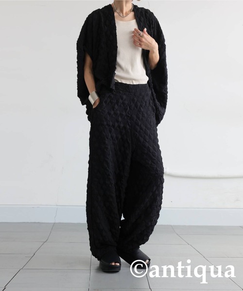 antiqua（アンティカ）の「ポップコーンパンツ（その他パンツ・レディース・ブラック・ONESIZE）」の10枚目の写真