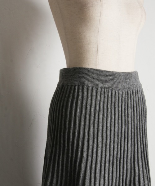 tocco closet（トッコ　クローゼット）の「【ZOZO限定】ドットチュールティアードニットスカート（スカート・レディース・ブラック/グレー・M）」の9枚目の写真