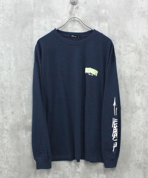 SHISKY(シスキー)の「プリント BIG 長袖Tシャツ(Tシャツ/カットソー・メンズ・ブラック/ホワイト系2/ホワイト系1/ホワイト系/グレー系1/ブラック系1/ネイビー系/ブルー/グレー系/杢グレー/ブラック系2/オフホワイト/ラベンダー/ネイビー/ミント/ベージュ/ブラック系・M/XL/L)」の16枚目の写真