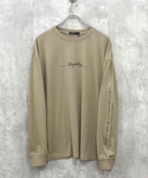 SHISKY(シスキー)の「プリント BIG 長袖Tシャツ(Tシャツ/カットソー・メンズ・ブラック/ホワイト系2/ホワイト系1/ホワイト系/グレー系1/ブラック系1/ネイビー系/ブルー/グレー系/杢グレー/ブラック系2/オフホワイト/ラベンダー/ネイビー/ミント/ベージュ/ブラック系・M/XL/L)」の12枚目の写真