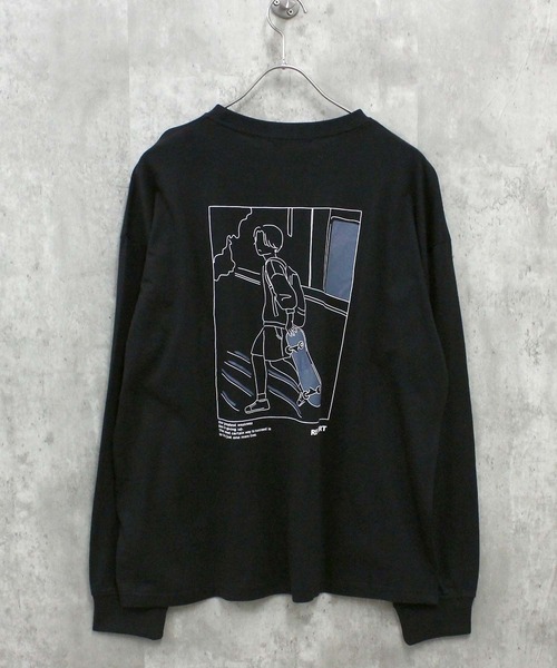 プリント BIG 長袖Tシャツ（Tシャツ/カットソー）｜SHISKY（シスキー