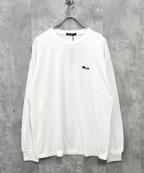 SHISKY(シスキー)の「プリント BIG 長袖Tシャツ(Tシャツ/カットソー・メンズ・ブラック/ホワイト系2/ホワイト系1/ホワイト系/グレー系1/ブラック系1/ネイビー系/ブルー/グレー系/杢グレー/ブラック系2/オフホワイト/ラベンダー/ネイビー/ミント/ベージュ/ブラック系・M/XL/L)」の18枚目の写真