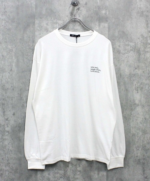 SHISKY(シスキー)の「プリント BIG 長袖Tシャツ(Tシャツ/カットソー・メンズ・ブラック/ホワイト系2/ホワイト系1/ホワイト系/グレー系1/ブラック系1/ネイビー系/ブルー/グレー系/杢グレー/ブラック系2/オフホワイト/ラベンダー/ネイビー/ミント/ベージュ/ブラック系・M/XL/L)」の20枚目の写真