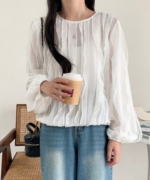 ECLIN（エクラン）の「ボリューム立体フリルブラウス（シャツ/ブラウス）」