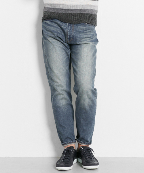 URBAN RESEARCH Sonny Label(アーバンリサーチサニーレーベル)の「Sonny Label テーパードデニムパンツ(デニムパンツ・メンズ・インディゴブルー/ライトインディゴブルー・LARGE/MEDIUM)」の1枚目の写真