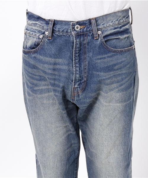 URBAN RESEARCH Sonny Label(アーバンリサーチサニーレーベル)の「Sonny Label テーパードデニムパンツ(デニムパンツ・メンズ・インディゴブルー/ライトインディゴブルー・LARGE/MEDIUM)」の9枚目の写真