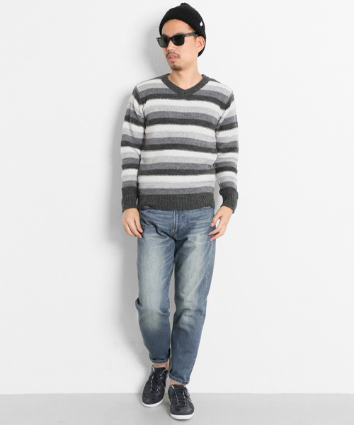 URBAN RESEARCH Sonny Label(アーバンリサーチサニーレーベル)の「Sonny Label テーパードデニムパンツ(デニムパンツ・メンズ・インディゴブルー/ライトインディゴブルー・LARGE/MEDIUM)」の15枚目の写真