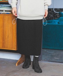 ミックスリブニットスカート