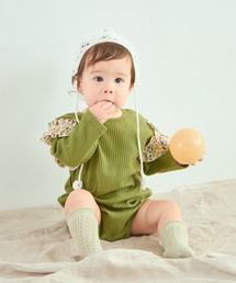 pairmanon | 【リンクコーデ】【ベビー】 ワッフル 袖フリル アソート 長袖ロンパース(ロンパース)