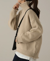 「鹿のこ」タートルニット