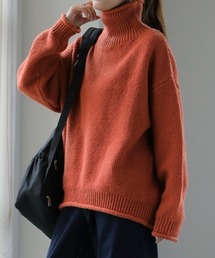 HUG.U（ハグユー）の「「鹿のこ」タートルニット（ニット/セーター）」