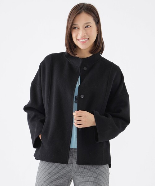 【セール】【STORY掲載】ウールライトリバーコート(ポンチョ)|TRANS WORK(トランスワーク)