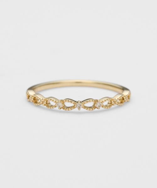 【0.01ctダイヤ入り】K10 指輪 リング K10ダイヤモンドリング（0.01ct）