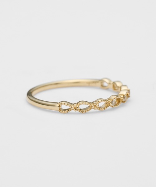 agete(アガット)の「K10ダイヤモンドリング(0.01ct)(リング・レディース・ホワイト系その他・#13/#11/#9/#15)」の2枚目の写真