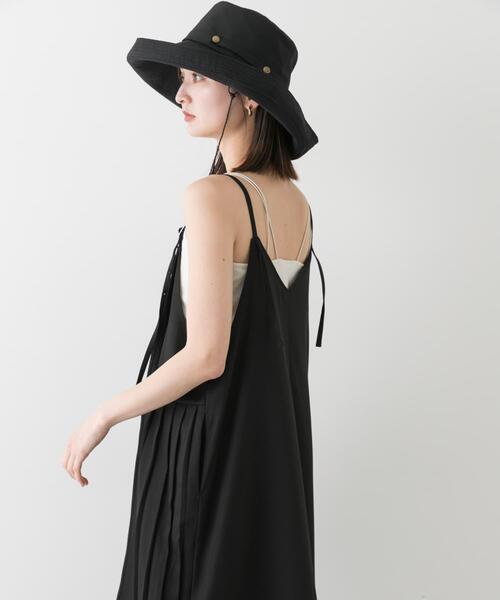 SENSE OF PLACE by URBAN RESEARCH（センスオブプレイスバイアーバンリサーチ）の「プリーツキャミワンピース（ワンピース・レディース・チャコールグレー/ブラック/ライトベージュ・ONE/S）」の5枚目の写真