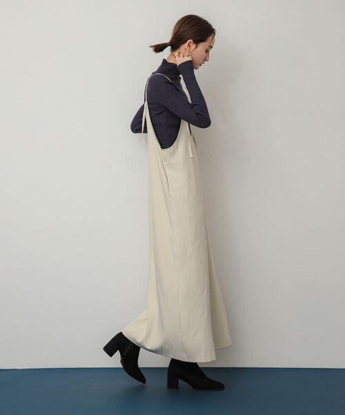 SENSE OF PLACE by URBAN RESEARCH（センスオブプレイスバイアーバンリサーチ）の「プリーツキャミワンピース（ワンピース・レディース・チャコールグレー/ブラック/ライトベージュ・ONE/S）」の17枚目の写真