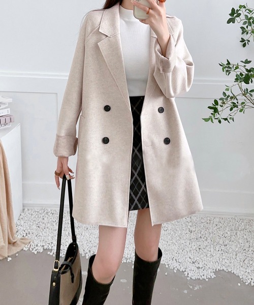 Chiina/ルーズダブルテーラードコート（テーラードジャケット）｜Chiina（チーナ）