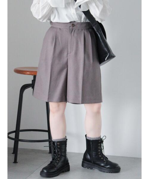 ehka sopo（エヘカソポ）の「グルカハーフパンツ（その他パンツ・レディース・ダークブラウン/ベージュ/グレー・F）」の2枚目の写真