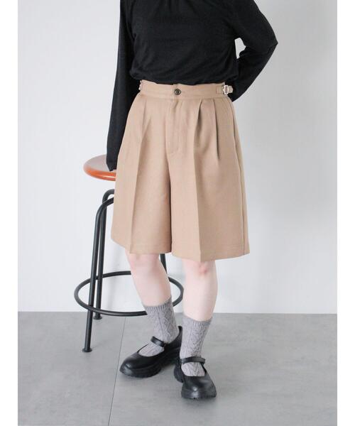 ehka sopo（エヘカソポ）の「グルカハーフパンツ（その他パンツ・レディース・ダークブラウン/ベージュ/グレー・F）」の4枚目の写真