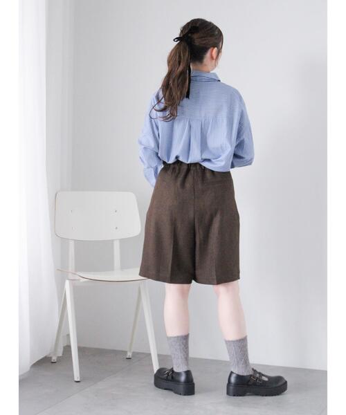 ehka sopo（エヘカソポ）の「グルカハーフパンツ（その他パンツ・レディース・ダークブラウン/ベージュ/グレー・F）」の7枚目の写真