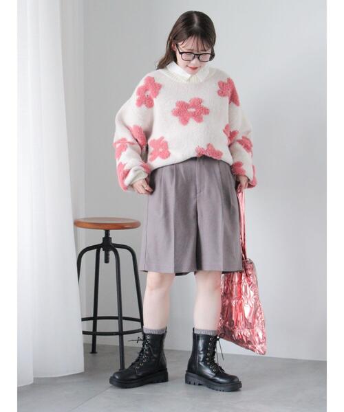 ehka sopo（エヘカソポ）の「グルカハーフパンツ（その他パンツ・レディース・ダークブラウン/ベージュ/グレー・F）」の9枚目の写真