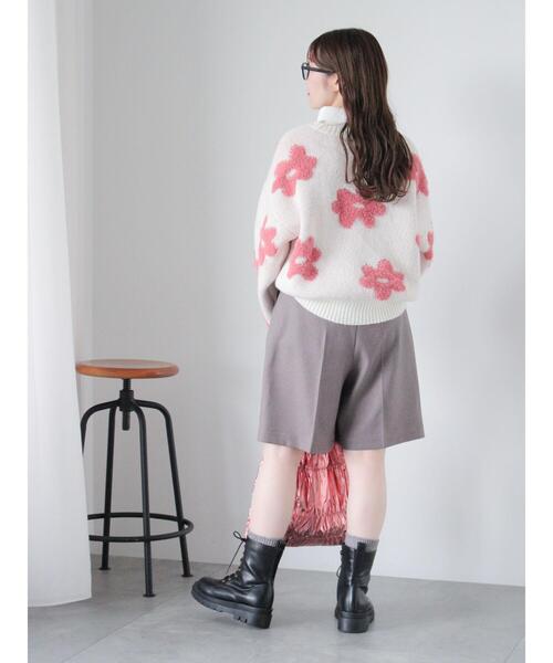 ehka sopo（エヘカソポ）の「グルカハーフパンツ（その他パンツ・レディース・ダークブラウン/ベージュ/グレー・F）」の12枚目の写真