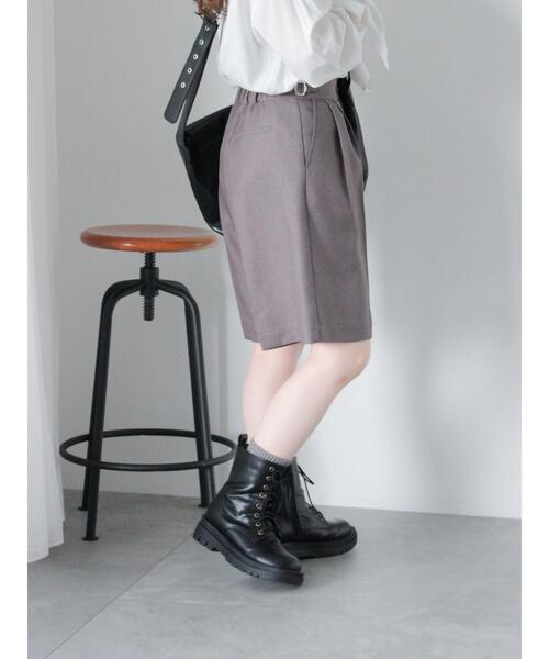 ehka sopo（エヘカソポ）の「グルカハーフパンツ（その他パンツ・レディース・ダークブラウン/ベージュ/グレー・F）」の13枚目の写真