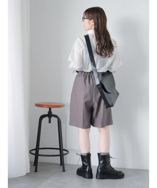 ehka sopo（エヘカソポ）の「グルカハーフパンツ（その他パンツ・レディース・ダークブラウン/ベージュ/グレー・F）」の18枚目の写真