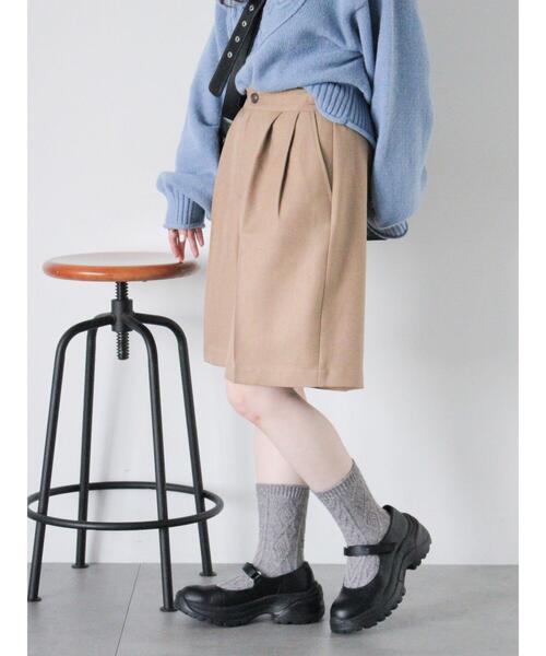 ehka sopo（エヘカソポ）の「グルカハーフパンツ（その他パンツ・レディース・ダークブラウン/ベージュ/グレー・F）」の19枚目の写真