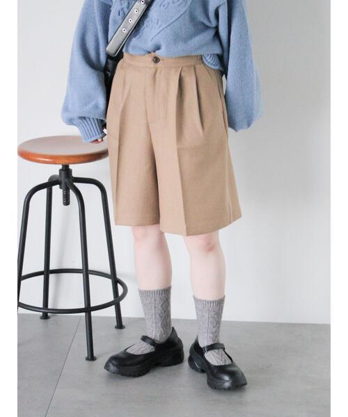 ehka sopo（エヘカソポ）の「グルカハーフパンツ（その他パンツ・レディース・ダークブラウン/ベージュ/グレー・F）」の20枚目の写真