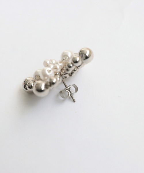 antiqua(アンティカ)の「フラワーパールピアス(ピアス(両耳用)・レディース・シルバー・FREE)」の10枚目の写真