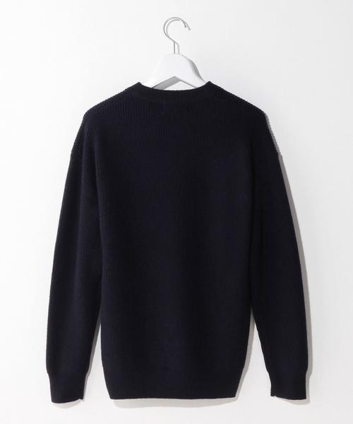 green label relaxing（グリーンレーベルリラクシング）の「ELAN W/CASH AZE C/N 7G ニット◆（ニット/セーター・メンズ・オリーブ/ネイビー・38/36/40）」の4枚目の写真