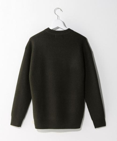 green label relaxing（グリーンレーベルリラクシング）の「ELAN W/CASH AZE C/N 7G ニット◆（ニット/セーター・メンズ・オリーブ/ネイビー・38/36/40）」の9枚目の写真