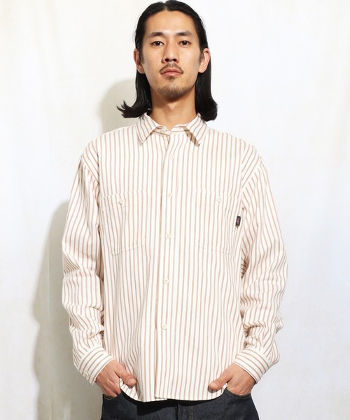 ROTAR(ローター)の「Stripe Work Shirt(シャツ/ブラウス・メンズ・グレー系その他/ホワイト系その他・MEDIUM/LARGE/X-LARGE)」の3枚目の写真