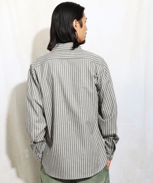 ROTAR(ローター)の「Stripe Work Shirt(シャツ/ブラウス・メンズ・グレー系その他/ホワイト系その他・MEDIUM/LARGE/X-LARGE)」の5枚目の写真