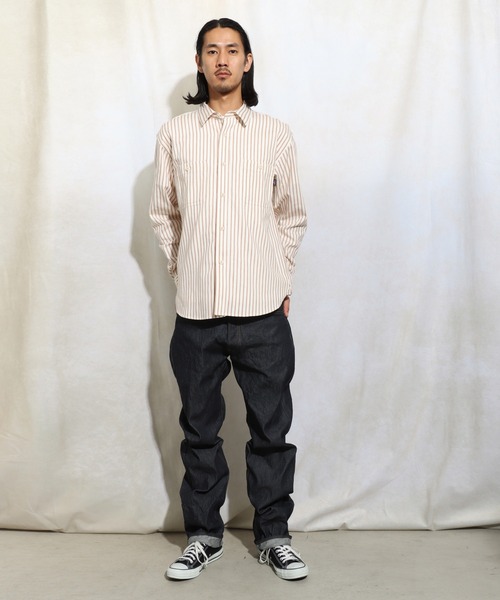 ROTAR(ローター)の「Stripe Work Shirt(シャツ/ブラウス・メンズ・グレー系その他/ホワイト系その他・MEDIUM/LARGE/X-LARGE)」の6枚目の写真