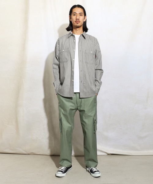 ROTAR(ローター)の「Stripe Work Shirt(シャツ/ブラウス・メンズ・グレー系その他/ホワイト系その他・MEDIUM/LARGE/X-LARGE)」の7枚目の写真