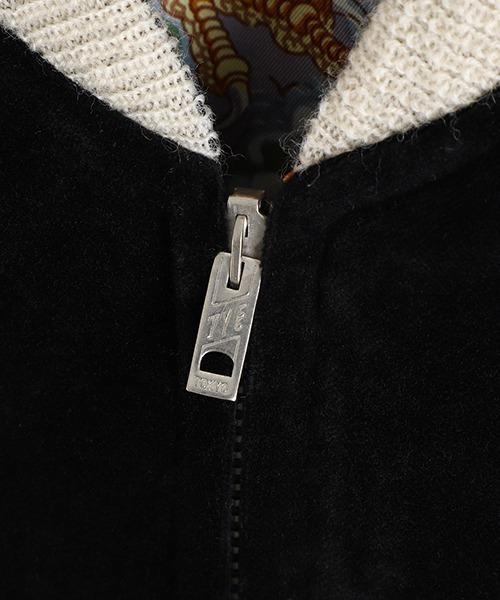 GOLD（ゴールド）の「東洋エンタープライズ GOLD / ゴールド：SPECIAL EDITION VELVETEEN SOUVENIER JACKET “GREEN DRAGON“：24B-GL15551[MUS]（スカジャン・メンズ・ブラック・中/大/小）」の3枚目の写真