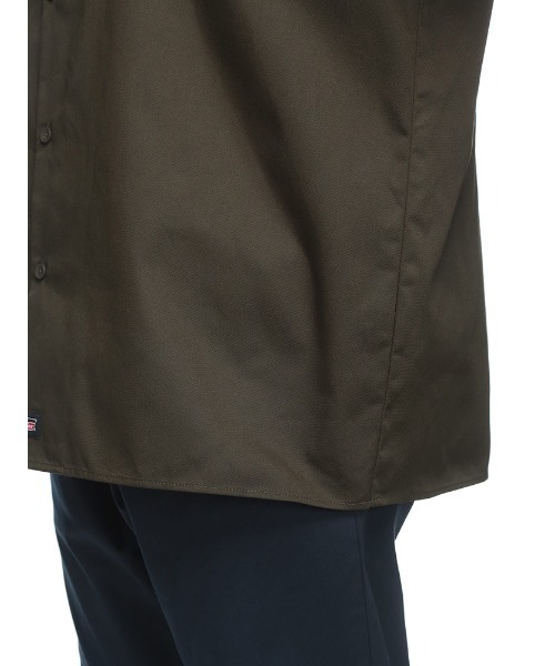 Dickies(ディッキーズ)の「GENUINE Dickies (ジェニュインディッキーズ) 無地 フラップポケット ツイルワークシャツ 51600020(シャツ/ブラウス・メンズ・ブラック/カーキ・3L/4L/5L)」の19枚目の写真
